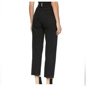 BY MALENE BIRGER Milium Jeans Size XS Black Straight Leg Organic Cotton Minimal